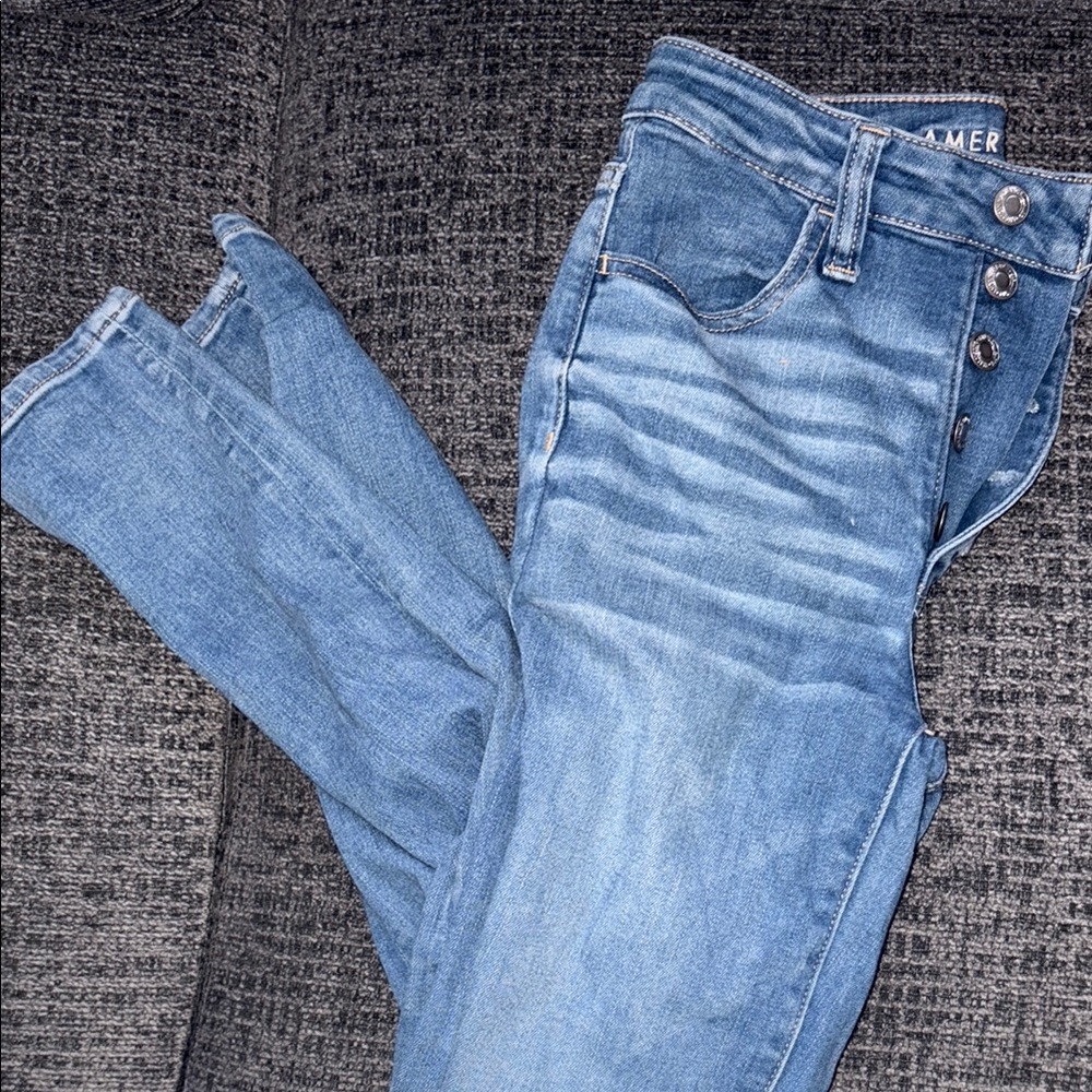 American Eagle Outfitters High Rise Blue Jeans